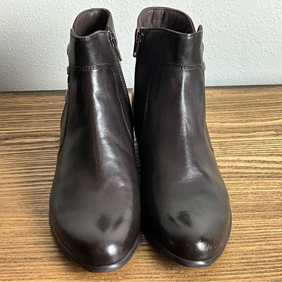 Canal Grande Beate Brown Leather Ankle Boot, New in Box - Picture 4 of 7